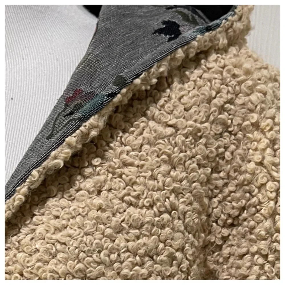 SUNDANCE Sherpa Reversible Augusta Floral Coat